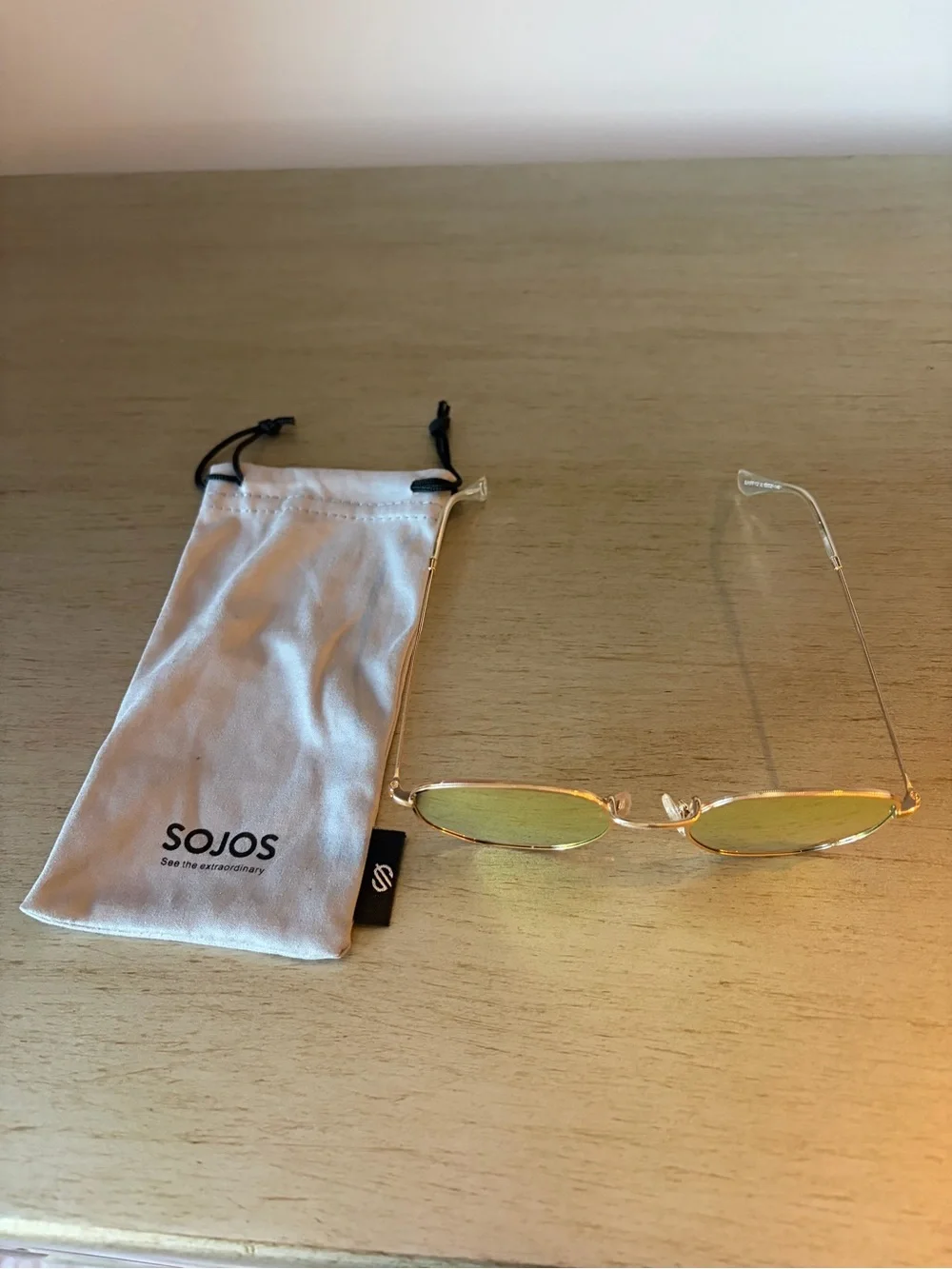 Sojos Women's Pink Mirrored Sunglasses - Gold Frame